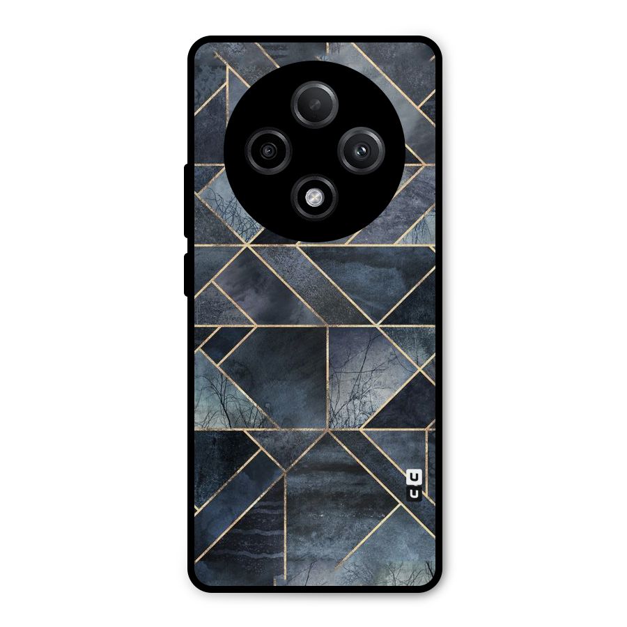 Forest Abstract Lines Metal Back Case for Oppo F27 Pro Plus