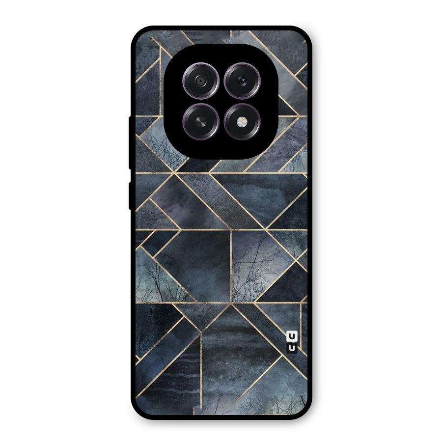 Forest Abstract Lines Metal Back Case for Oppo F29