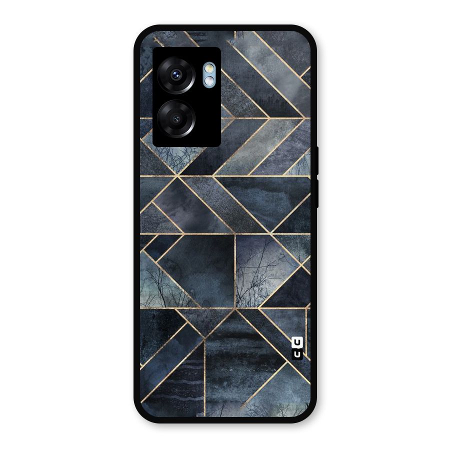 Forest Abstract Lines Metal Back Case for Oppo K10 (5G)