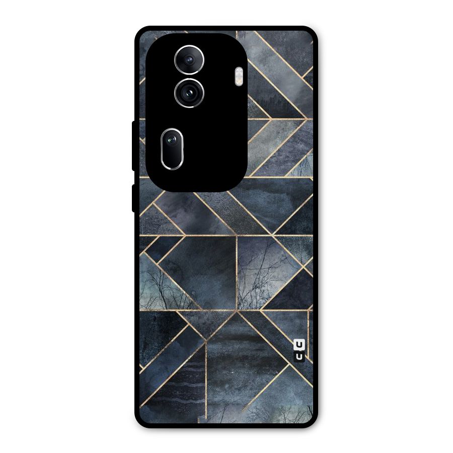 Forest Abstract Lines Metal Back Case for Oppo Reno11 Pro 5G