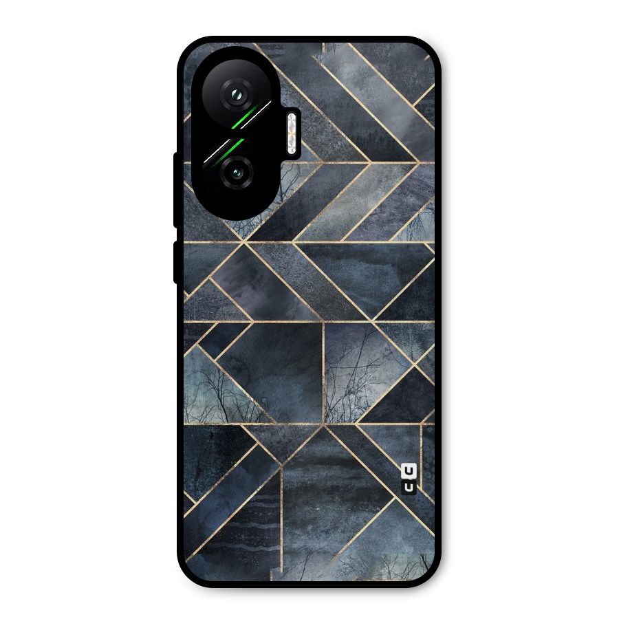 Forest Abstract Lines Metal Back Case for Poco F7