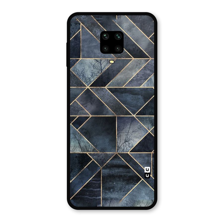 Forest Abstract Lines Metal Back Case for Poco M2 Pro