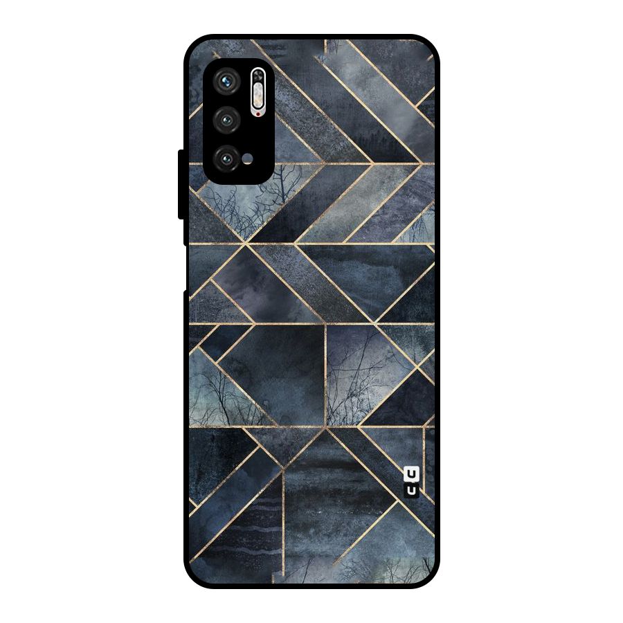 Forest Abstract Lines Metal Back Case for Poco M3 Pro 5G