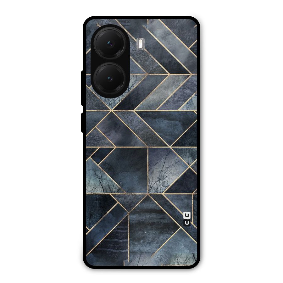 Forest Abstract Lines Metal Back Case for Poco X7 Pro
