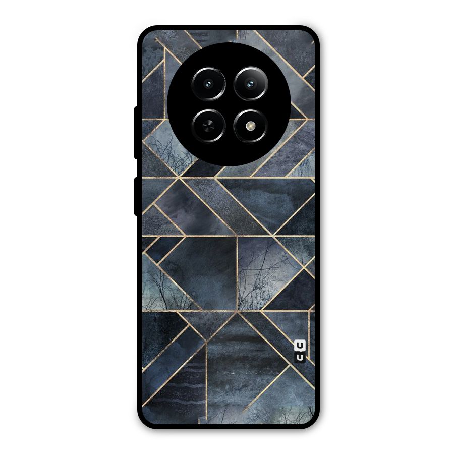 Forest Abstract Lines Metal Back Case for Realme 12x 5G
