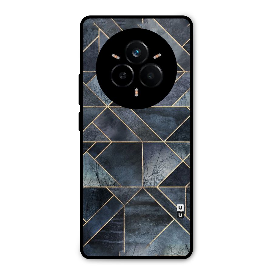 Forest Abstract Lines Metal Back Case for Realme 14 Pro