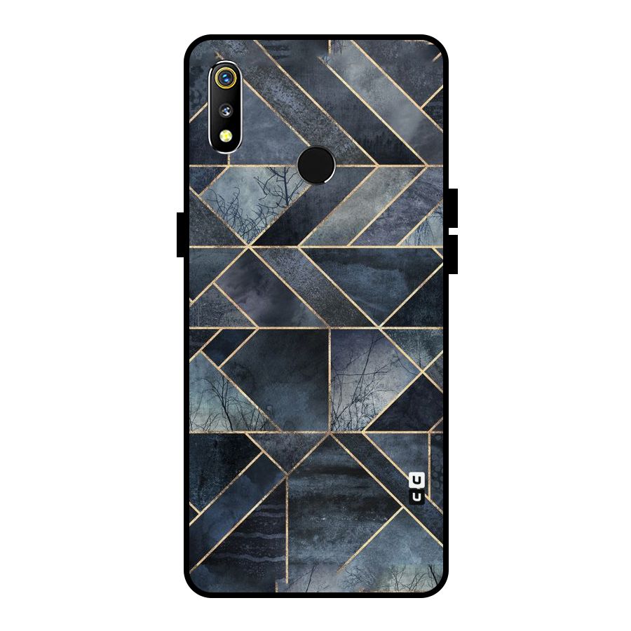 Forest Abstract Lines Metal Back Case for Realme 3i
