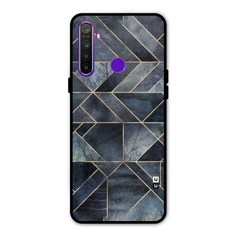 Forest Abstract Lines Metal Back Case for Realme 5i
