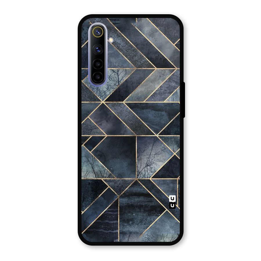 Forest Abstract Lines Metal Back Case for Realme 6
