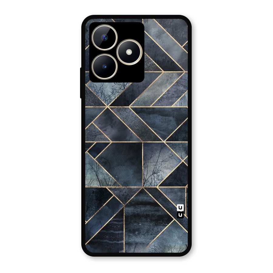 Forest Abstract Lines Metal Back Case for Realme C53