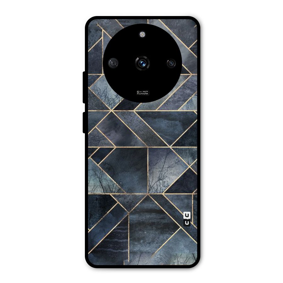 Forest Abstract Lines Metal Back Case for Realme Narzo 60 5G