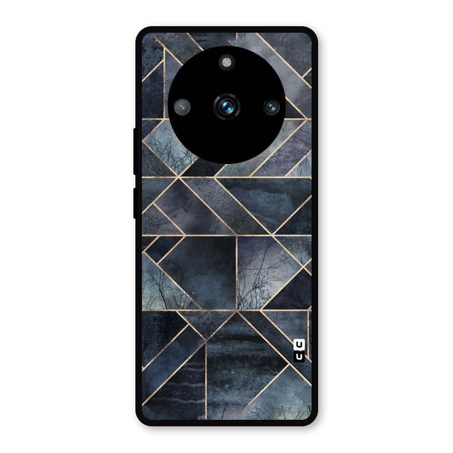 Forest Abstract Lines Metal Back Case for Realme Narzo 60 Pro