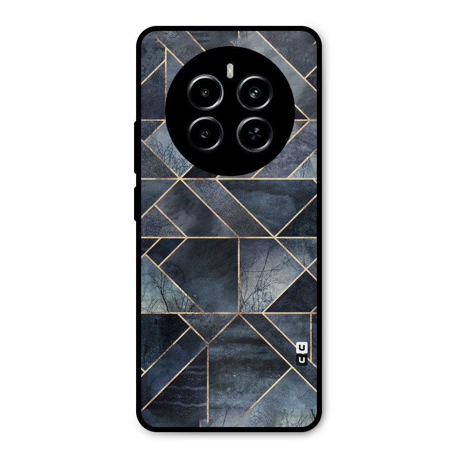 Forest Abstract Lines Metal Back Case for Realme P1