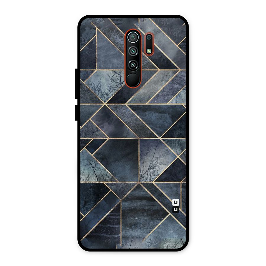 Forest Abstract Lines Metal Back Case for Redmi 9 Prime