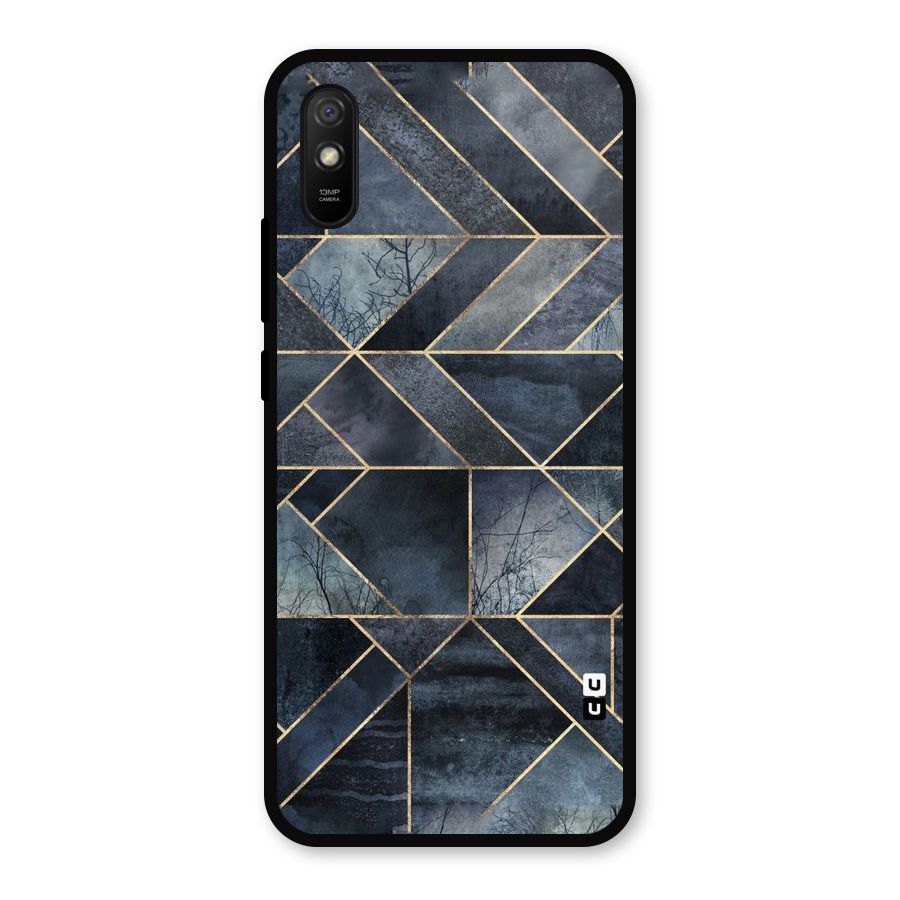 Forest Abstract Lines Metal Back Case for Redmi 9i