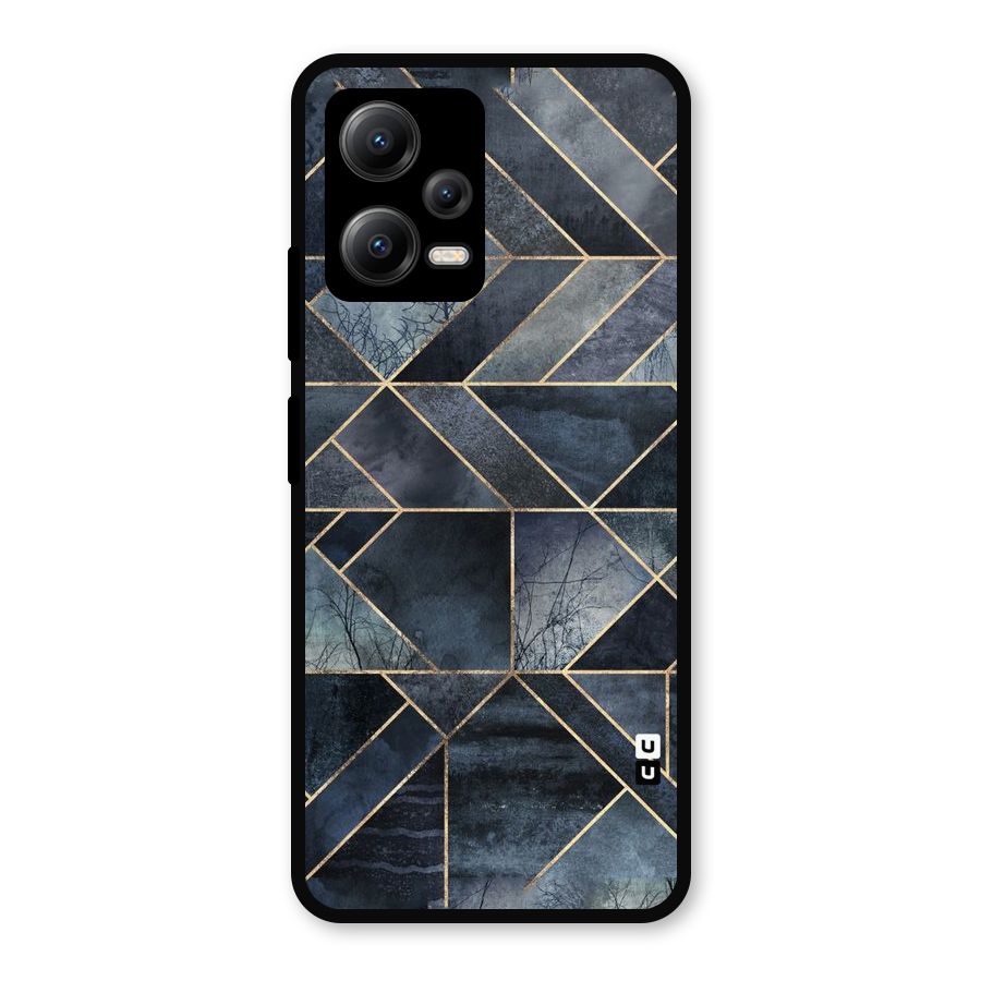 Forest Abstract Lines Metal Back Case for Redmi Note 12 5G