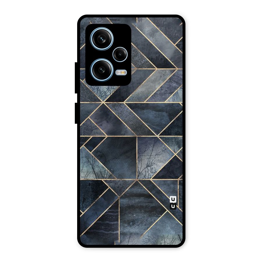 Forest Abstract Lines Metal Back Case for Redmi Note 12 Pro