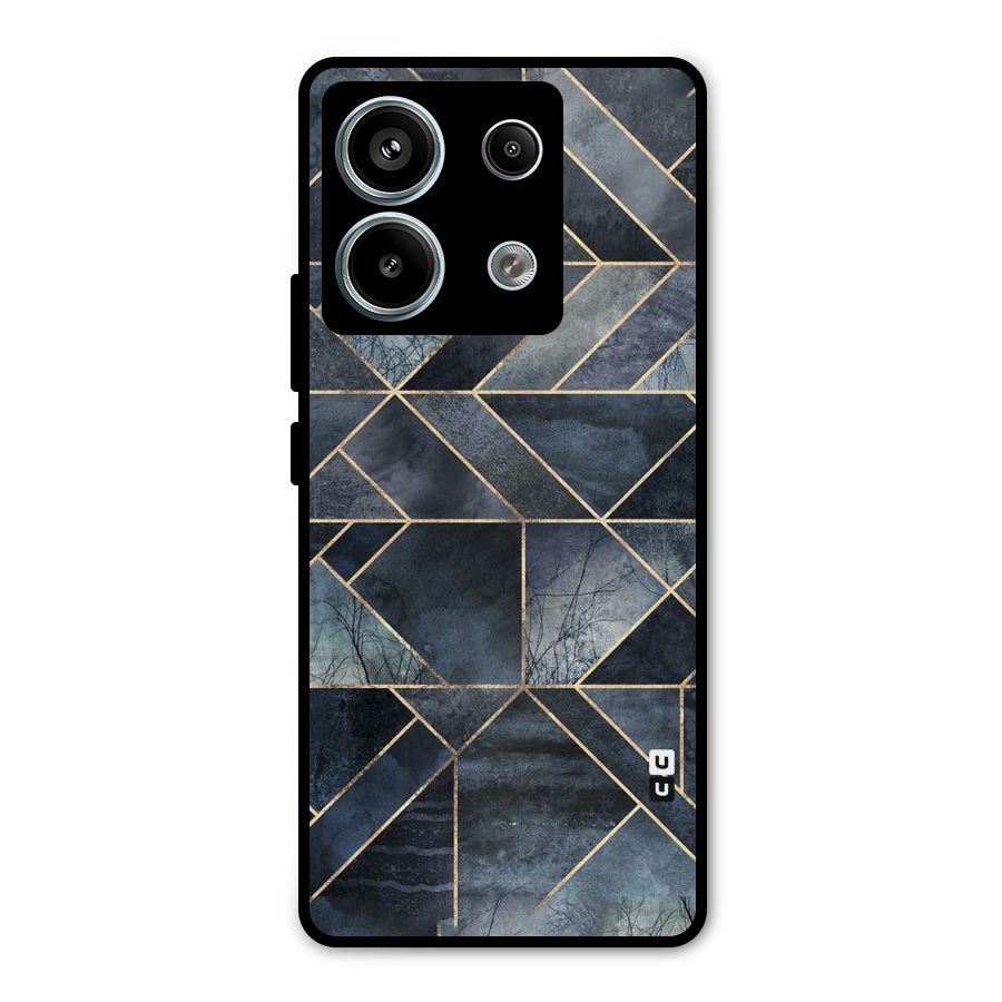 Forest Abstract Lines Metal Back Case for Redmi Note 13 Pro 5G