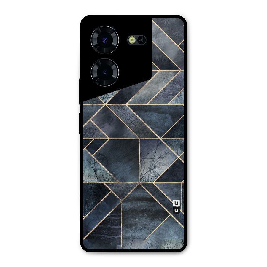 Forest Abstract Lines Metal Back Case for Tecno Pova 5 Pro 5G