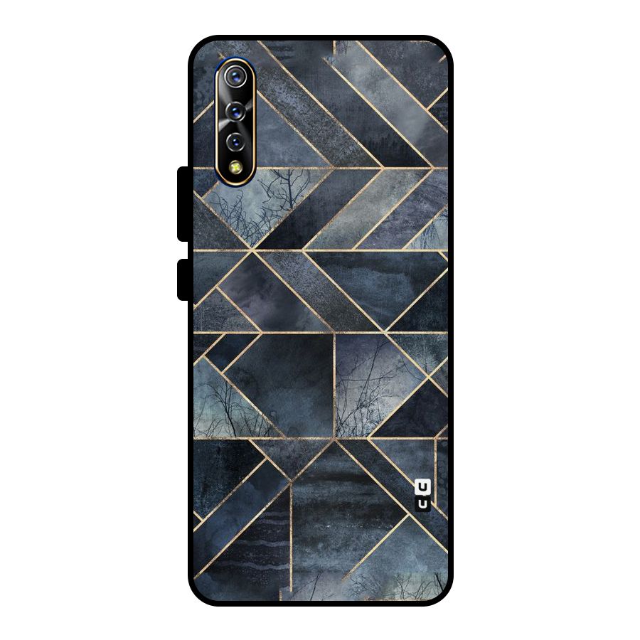Forest Abstract Lines Metal Back Case for Vivo S1