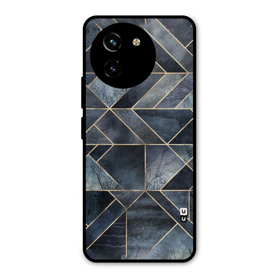 Forest Abstract Lines Metal Back Case for Vivo T3x