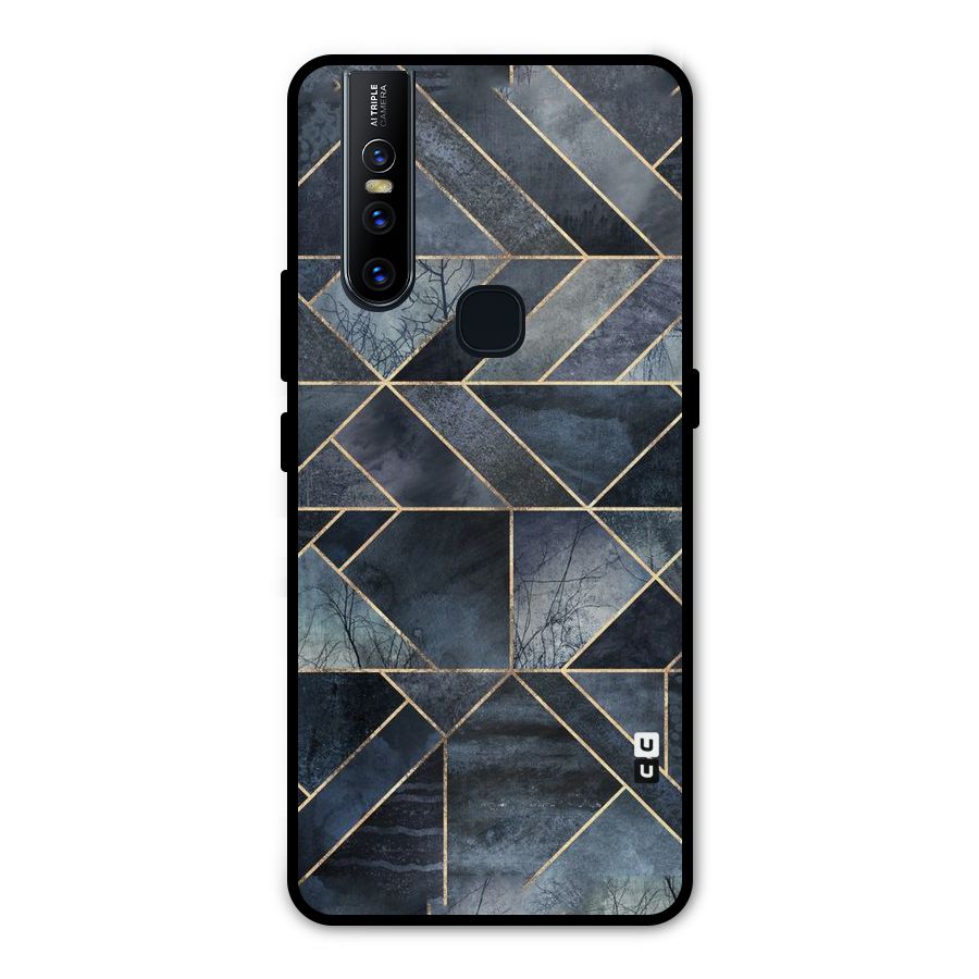 Forest Abstract Lines Metal Back Case for Vivo V15