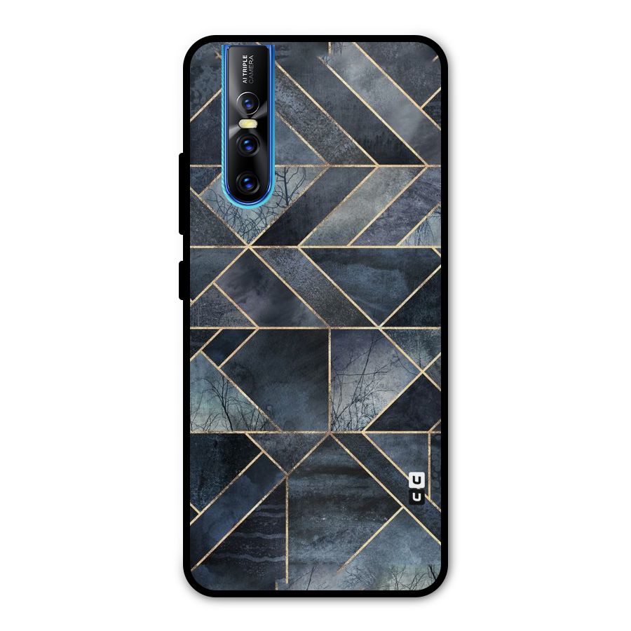 Forest Abstract Lines Metal Back Case for Vivo V15 Pro