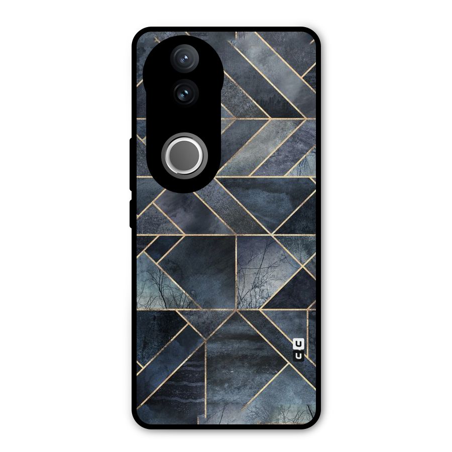 Forest Abstract Lines Metal Back Case for Vivo V50e