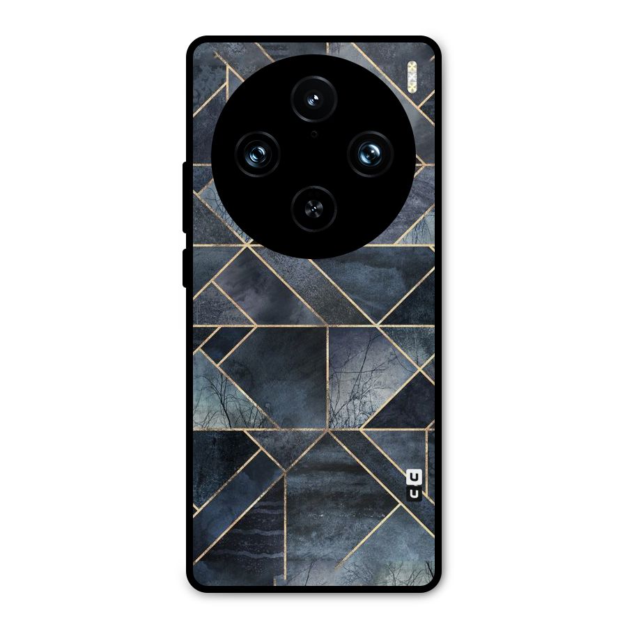 Forest Abstract Lines Metal Back Case for Vivo X100 Pro