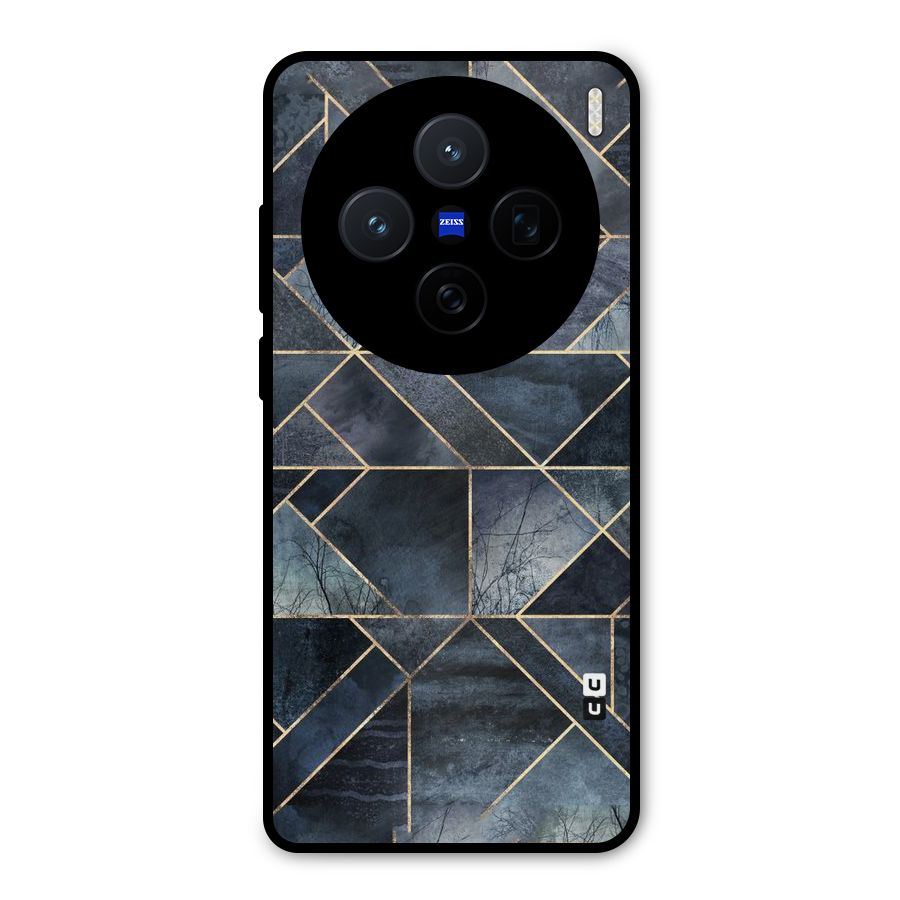 Forest Abstract Lines Metal Back Case for Vivo X200