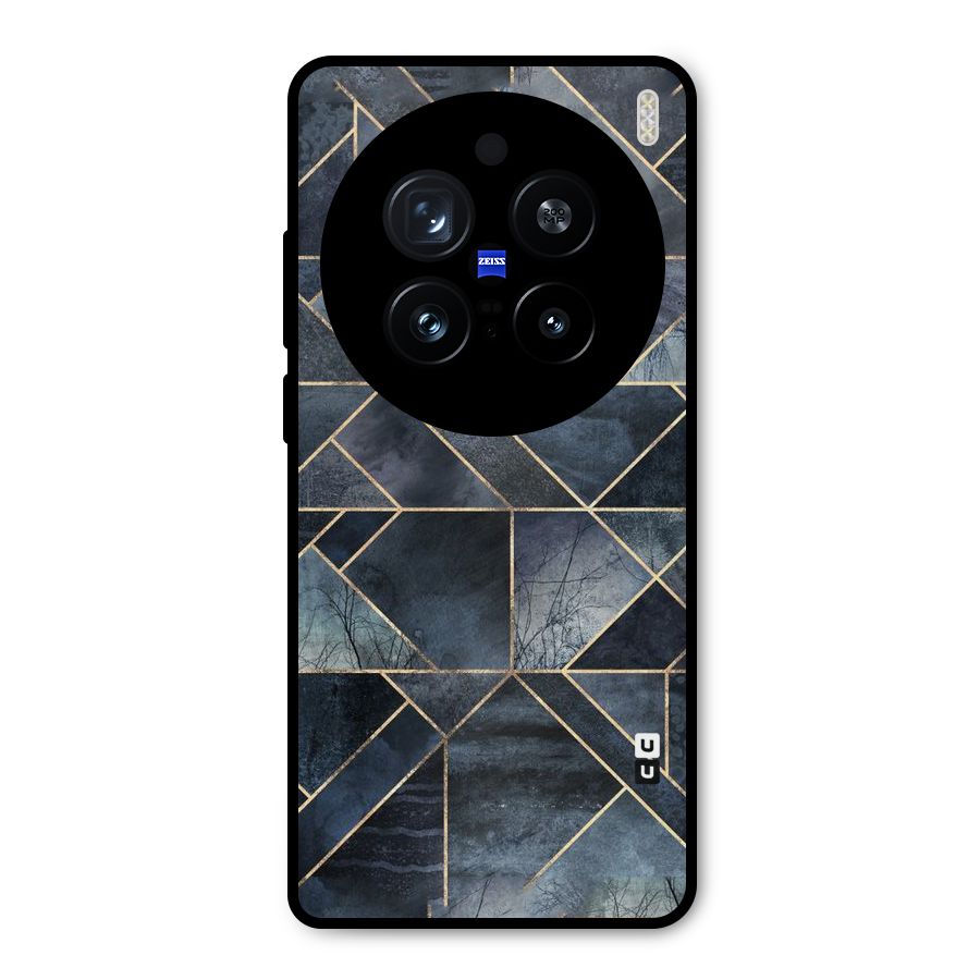Forest Abstract Lines Metal Back Case for Vivo X200 Pro