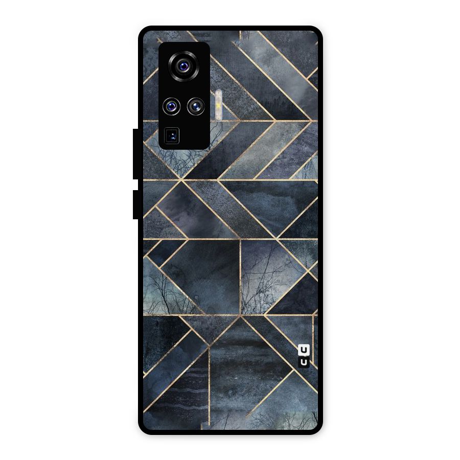 Forest Abstract Lines Metal Back Case for Vivo X50 Pro