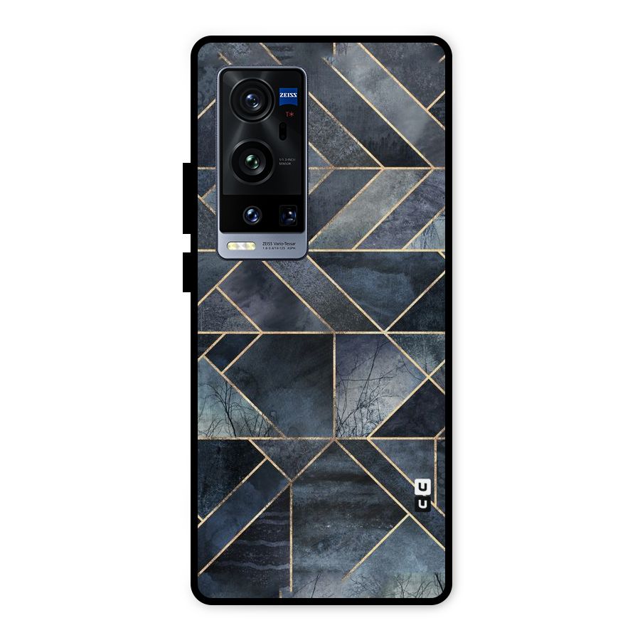 Forest Abstract Lines Metal Back Case for Vivo X60 Pro Plus