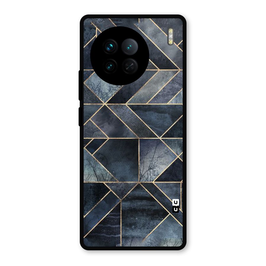 Forest Abstract Lines Metal Back Case for Vivo X90