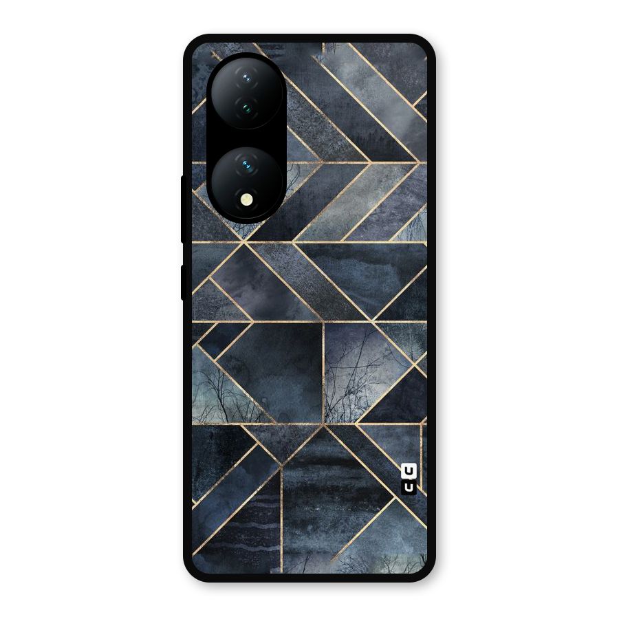 Forest Abstract Lines Metal Back Case for Vivo Y100a