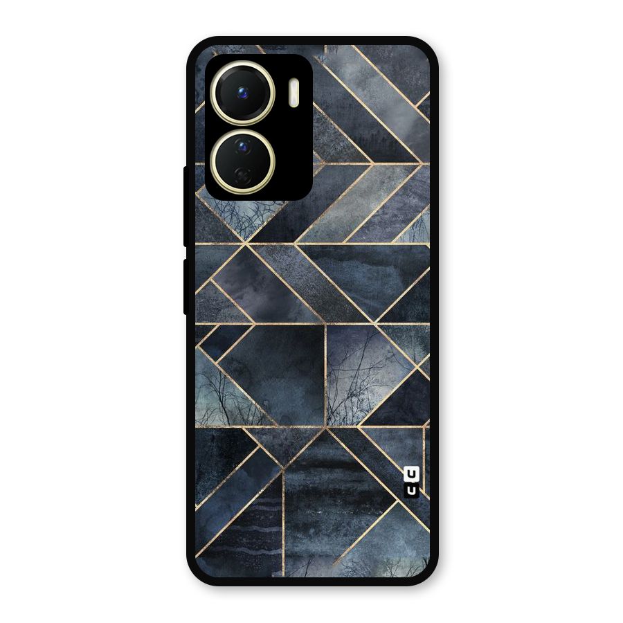 Forest Abstract Lines Metal Back Case for Vivo Y16