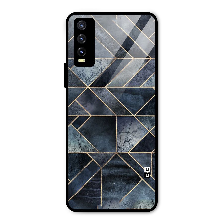 Forest Abstract Lines Metal Back Case for Vivo Y20g