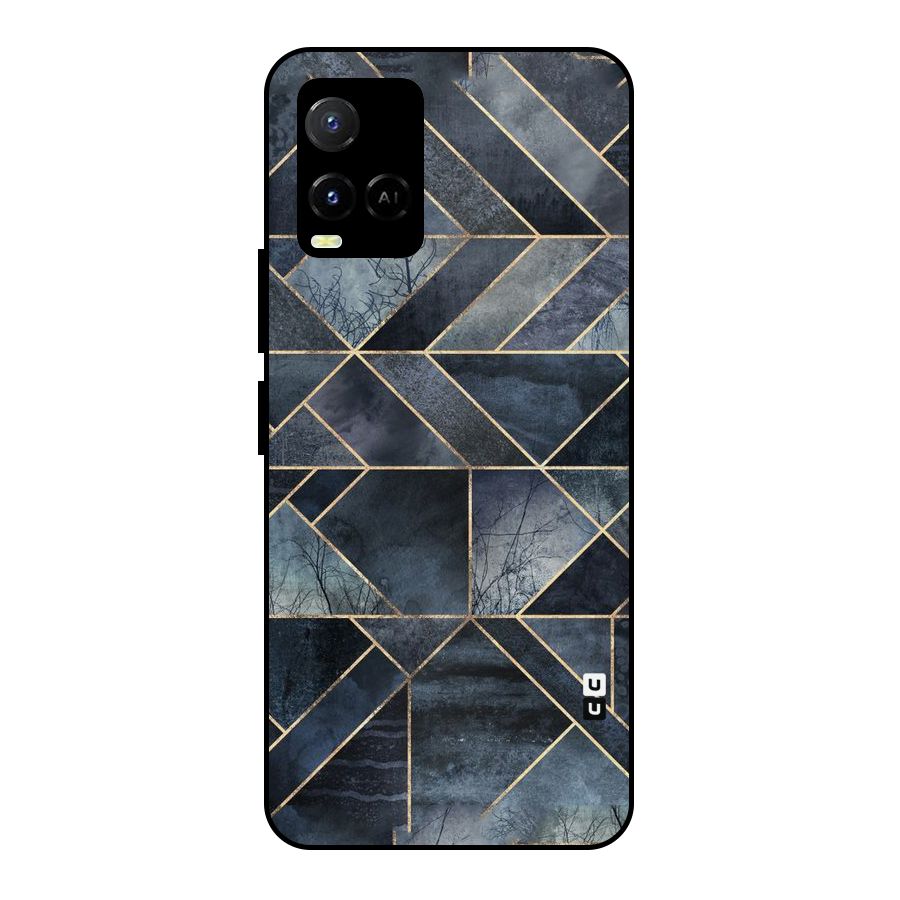 Forest Abstract Lines Metal Back Case for Vivo Y21