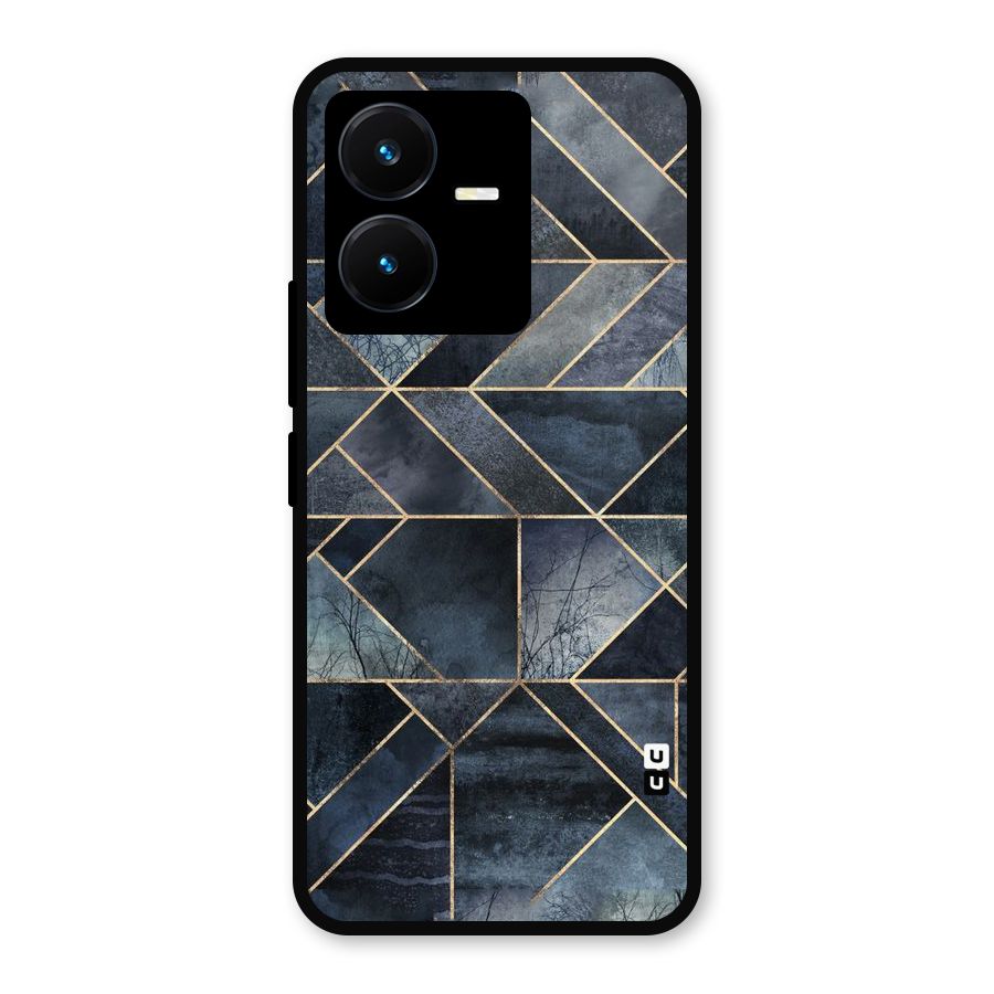 Forest Abstract Lines Metal Back Case for Vivo Y22