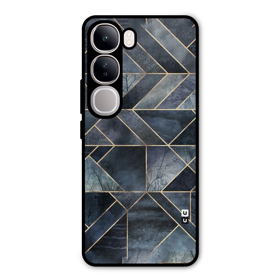 Forest Abstract Lines Metal Back Case for Vivo Y300