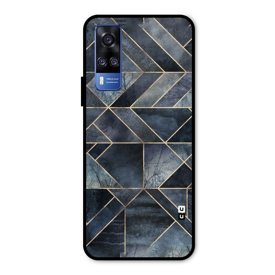 Forest Abstract Lines Metal Back Case for Vivo Y31