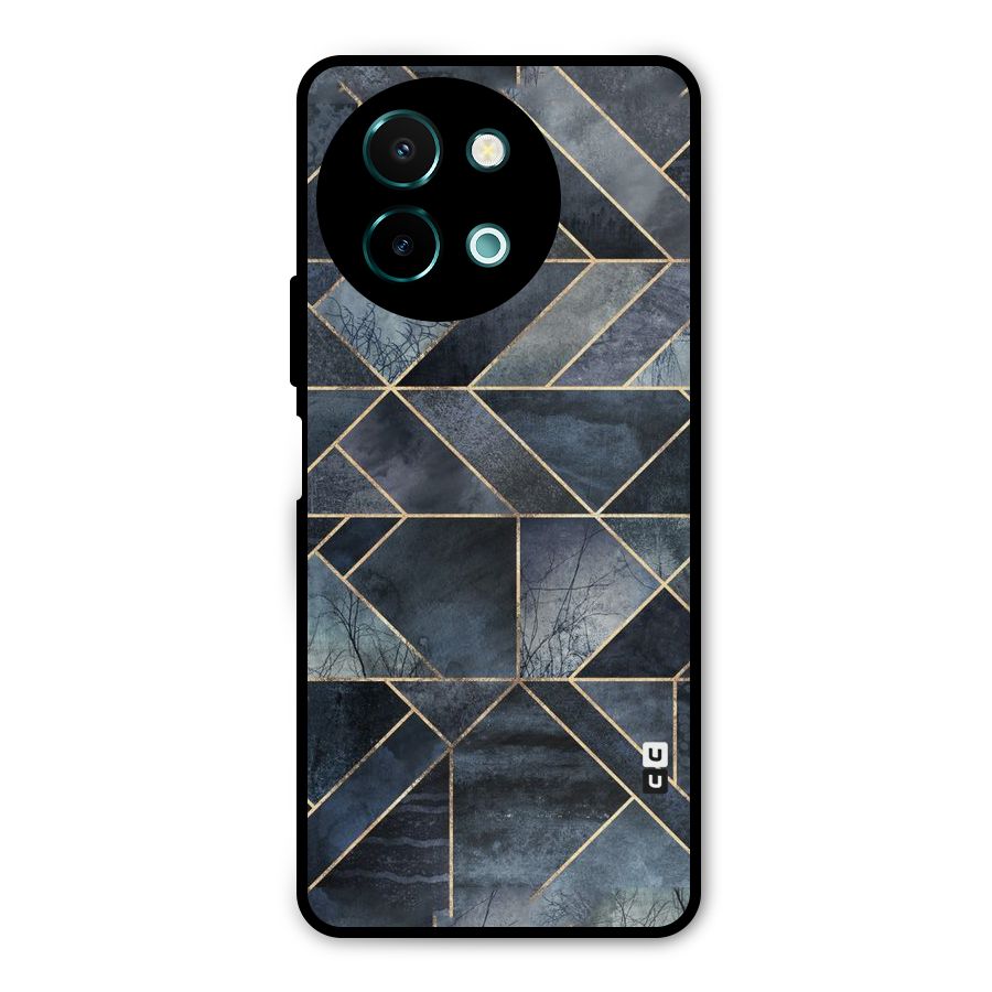 Forest Abstract Lines Metal Back Case for Vivo Y58