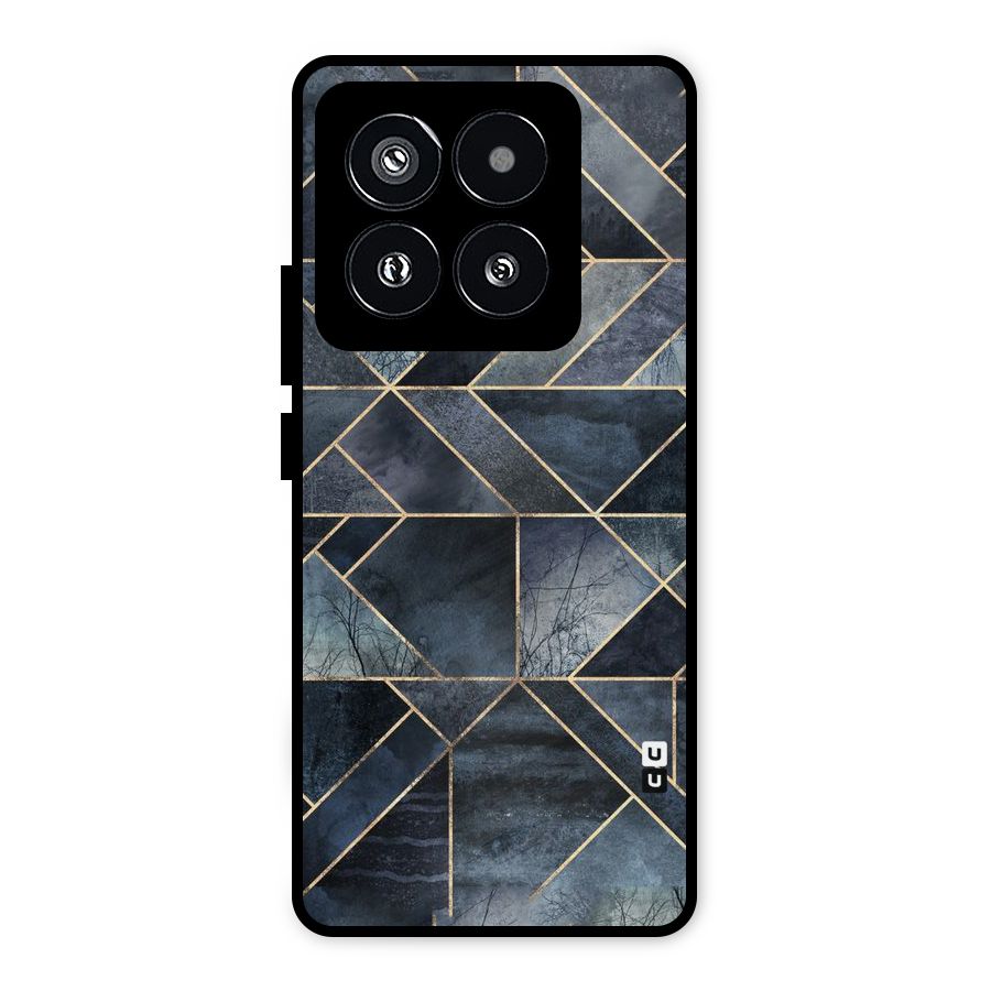 Forest Abstract Lines Metal Back Case for Xiaomi 14 Pro