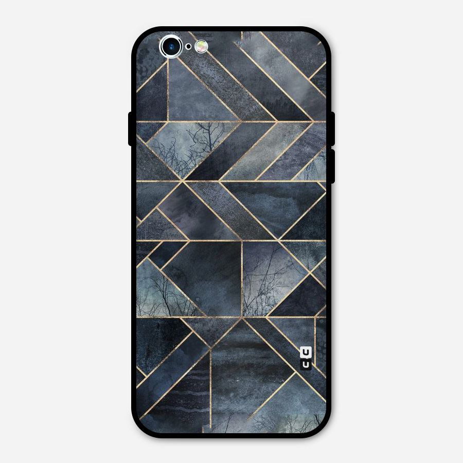 Forest Abstract Lines Metal Back Case for iPhone 6 6s