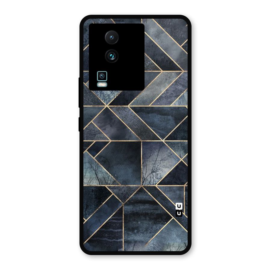 Forest Abstract Lines Metal Back Case for iQOO Neo 7 Pro