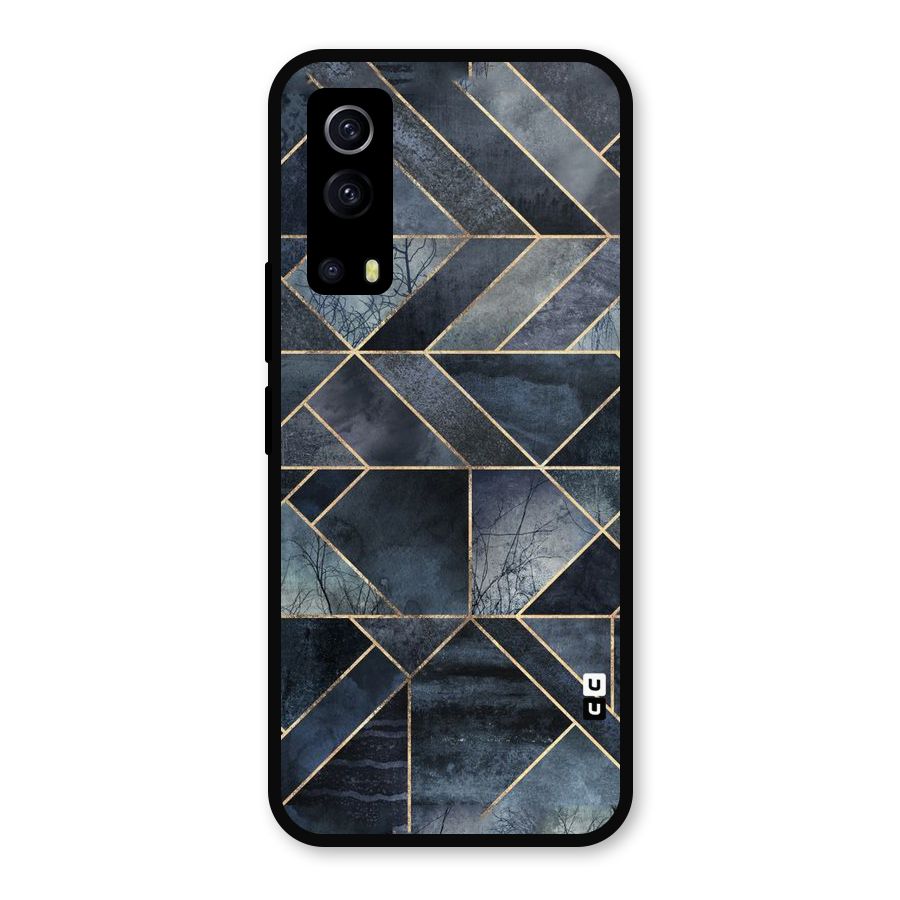 Forest Abstract Lines Metal Back Case for iQOO Z3