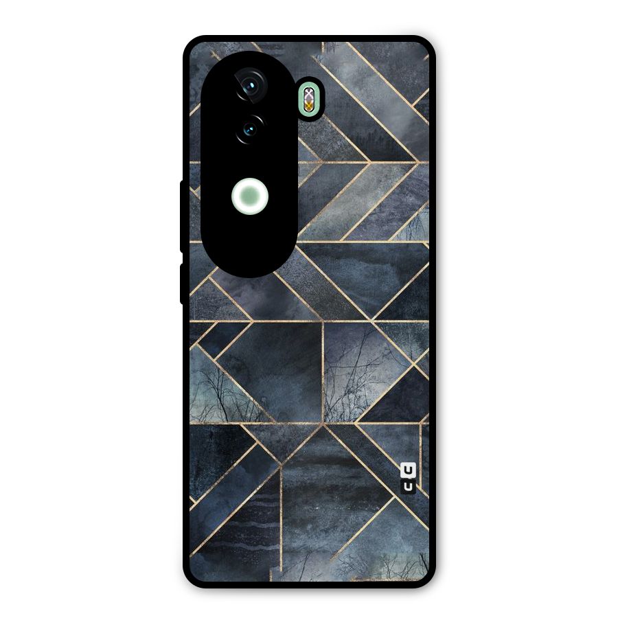 Forest Abstract Lines Metal Back Case for iQOO Z9s