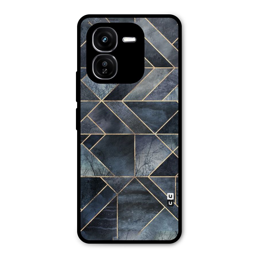 Forest Abstract Lines Metal Back Case for iQOO Z9x