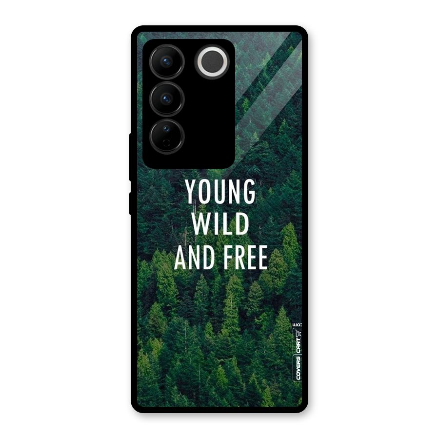 Forest Wanderlust Glass Back Case for Vivo V27 Pro