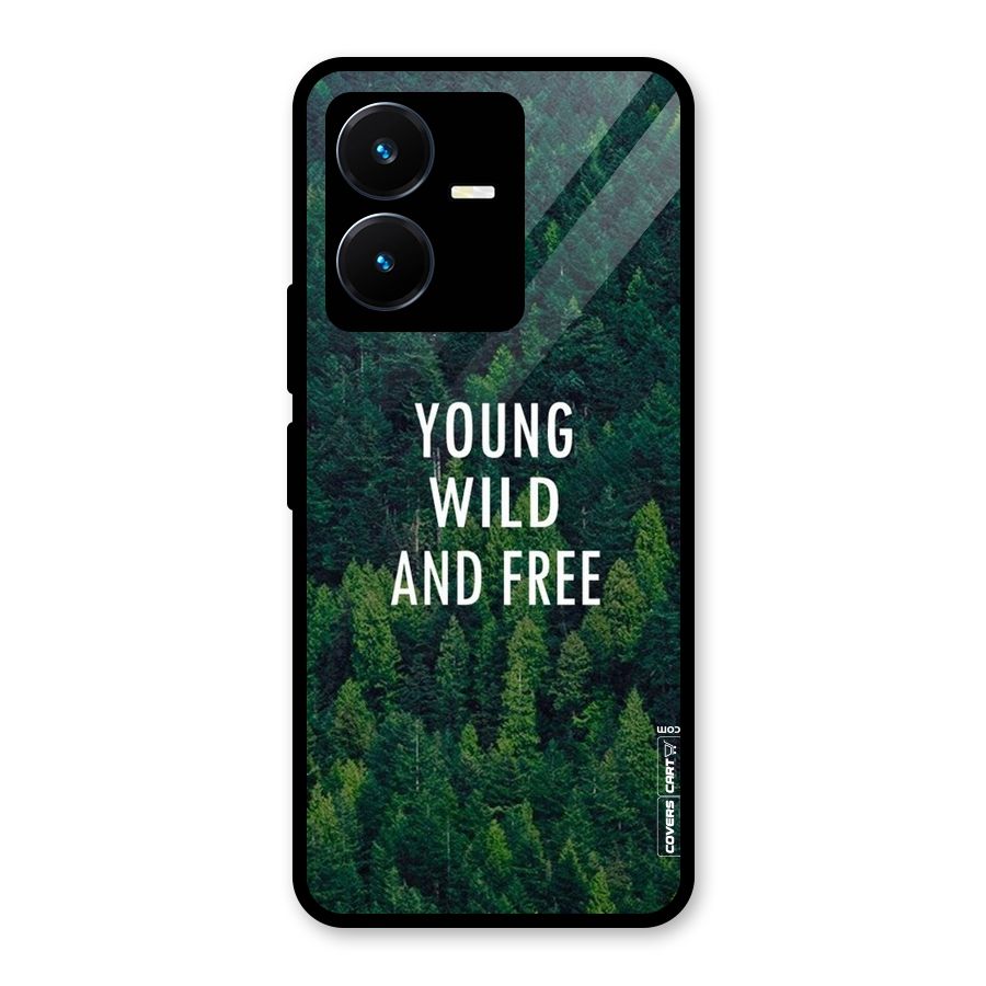 Forest Wanderlust Glass Back Case for Vivo Y22s